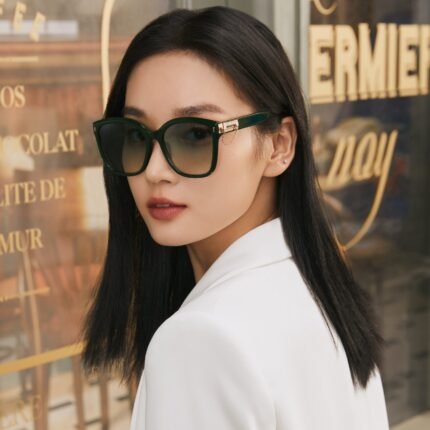 maestro polygonal acetate sunglasses