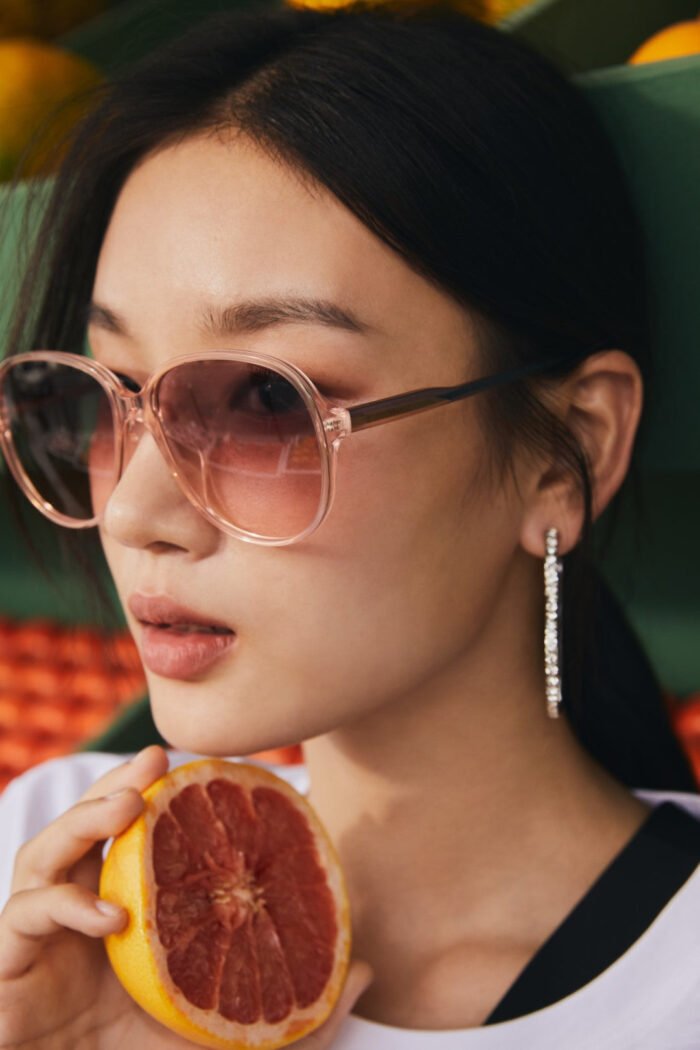 gwen aviator acetate sunglasses