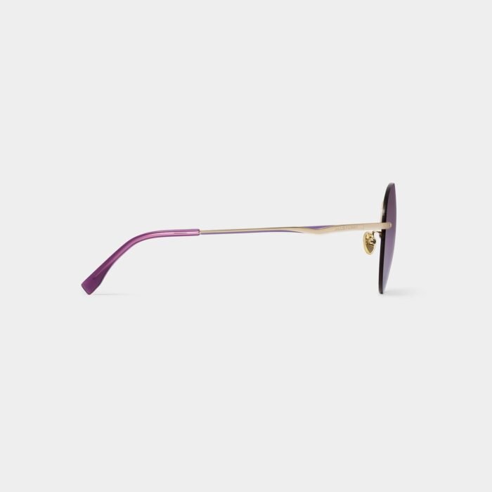bonita round metal sunglasses