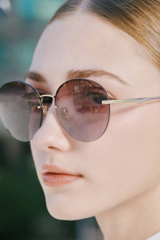 bonita round metal sunglasses