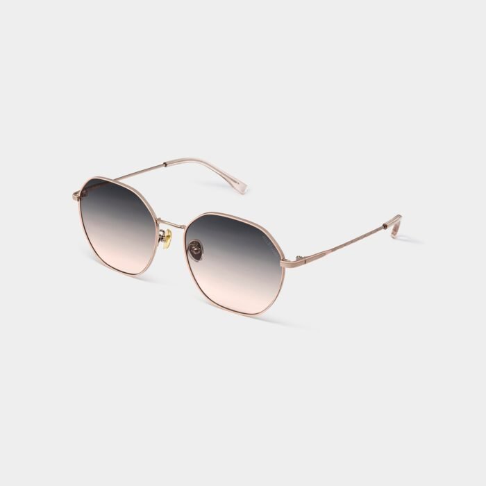 evelyn polygonal metal sunglasses