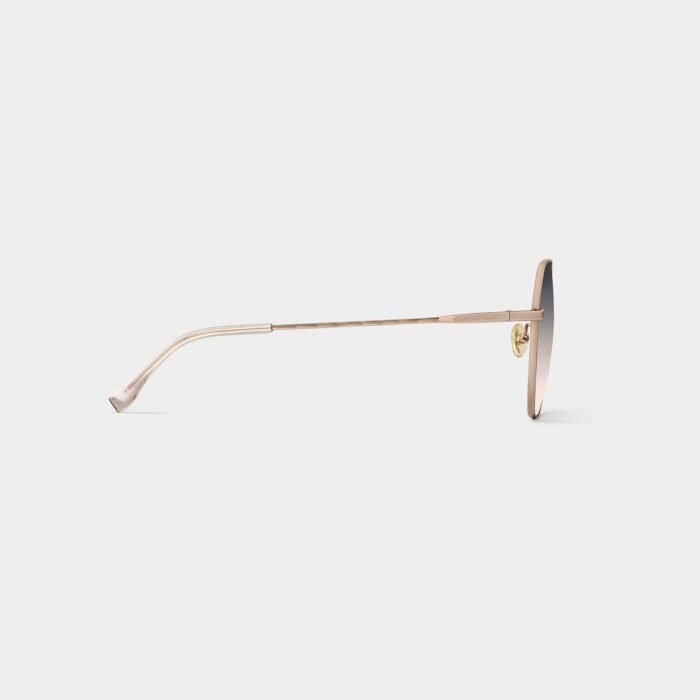 evelyn polygonal metal sunglasses
