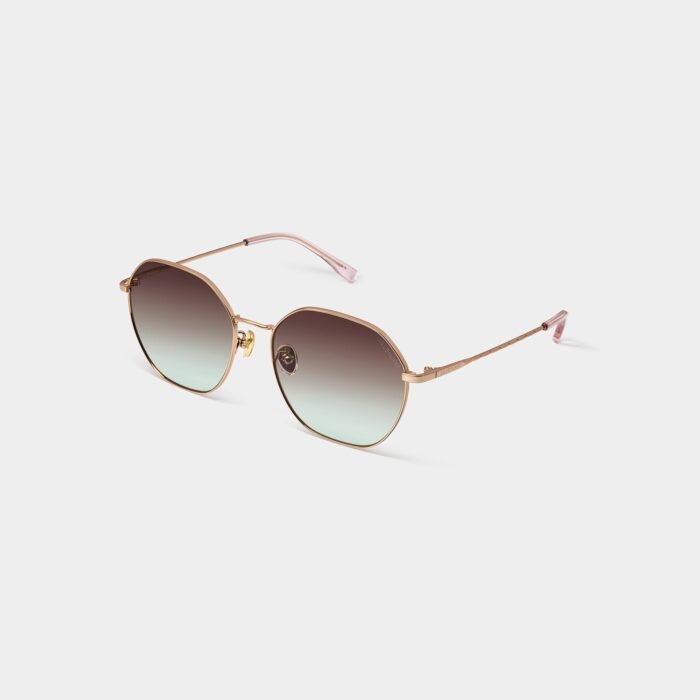 evelyn polygonal metal sunglasses