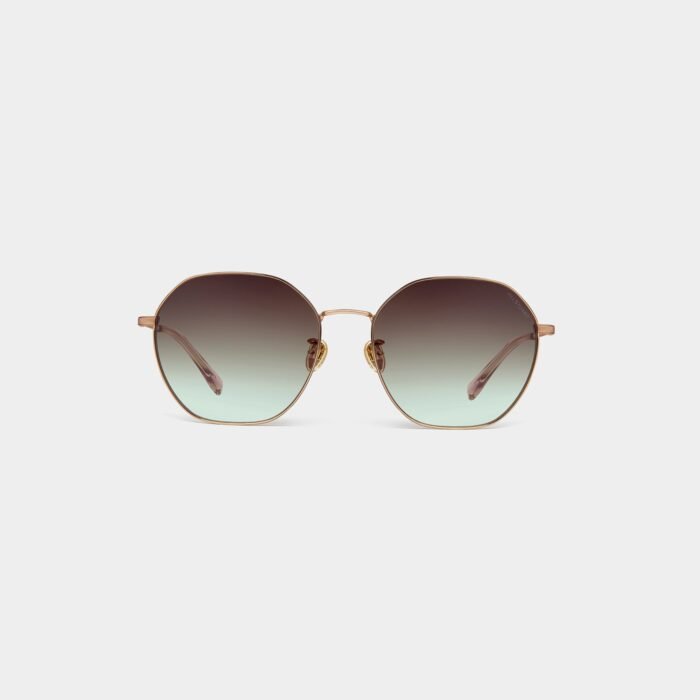 evelyn polygonal metal sunglasses