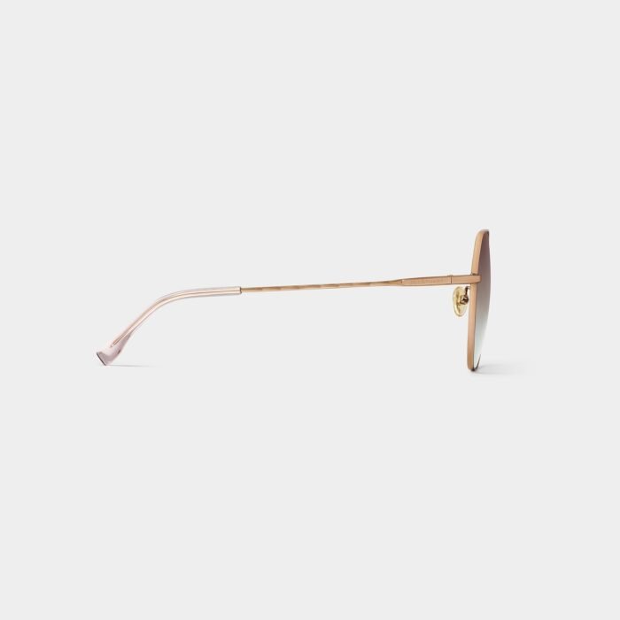 evelyn polygonal metal sunglasses