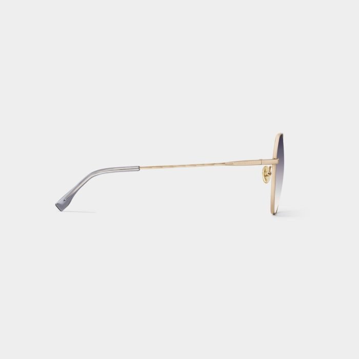 evelyn polygonal metal sunglasses